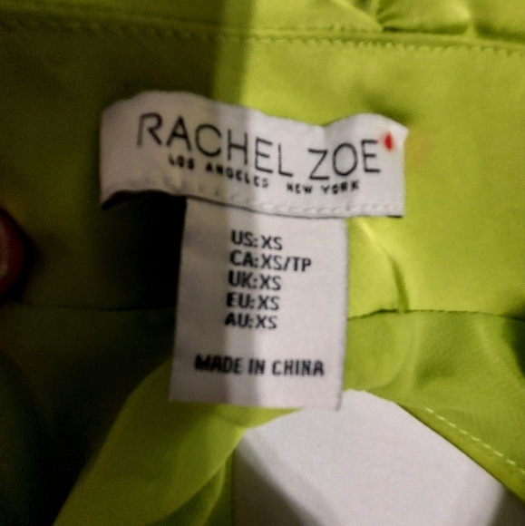 Rachel Zoe Vibrant Green Sleeveless Top, XS - Picture 2 of 4